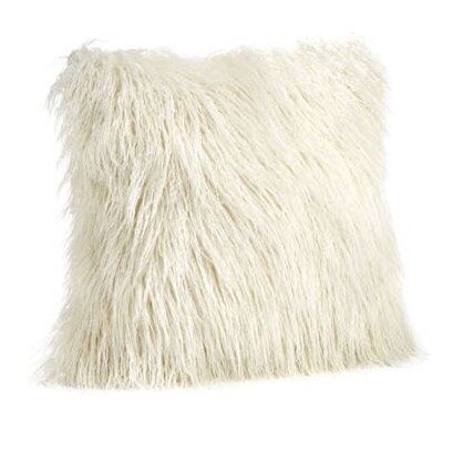 FABULOUS FURS Signature Series Faux Fur Pillow Ivory Tibetan Lamb